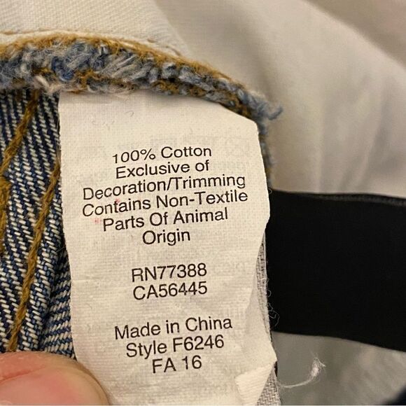 Madewell Perfect Vintage Straight 100% cotton Jean Mom Med Wash Leg Pants - 27 - Picture 10 of 10